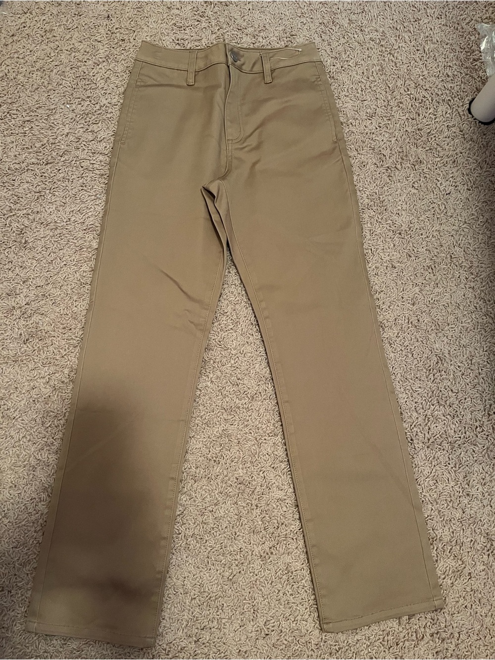 Classic Straight-Leg Pants in Taupe